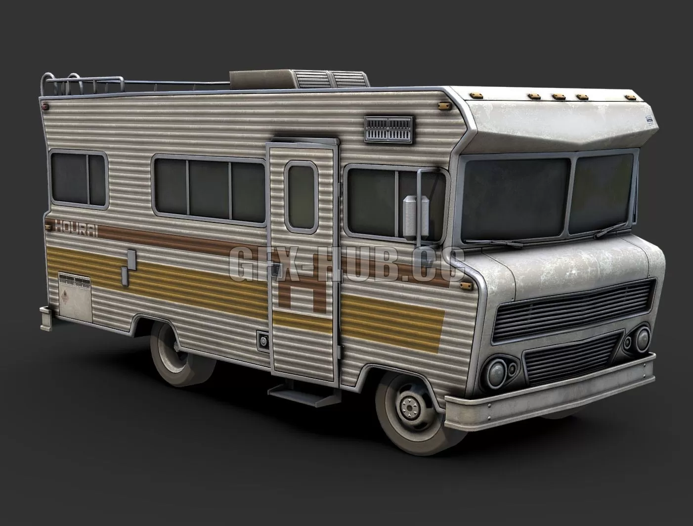PBR Game 3D Model – 1975 Motorhome