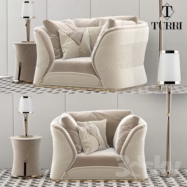 3DSKYMODEL – Armchair – 3091