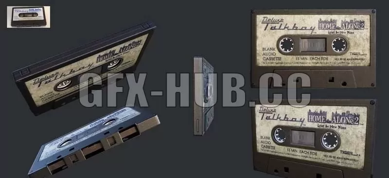 PBR Game 3D Model – 1992 Tiger Deluxe Talkboy