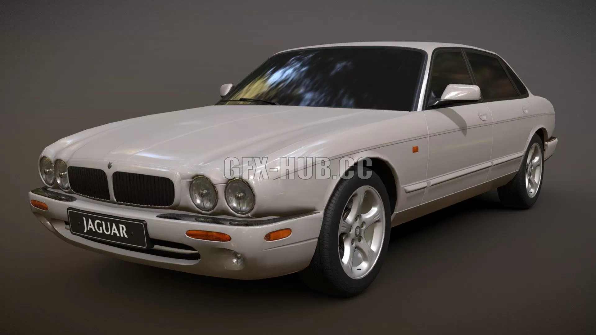 PBR Game 3D Model – 2000 Jaguar XJ Sport (X308 XJ8)