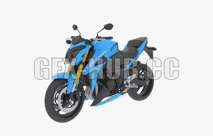 PBR Game 3D Model – 2018 Suzuki GSX-S1000