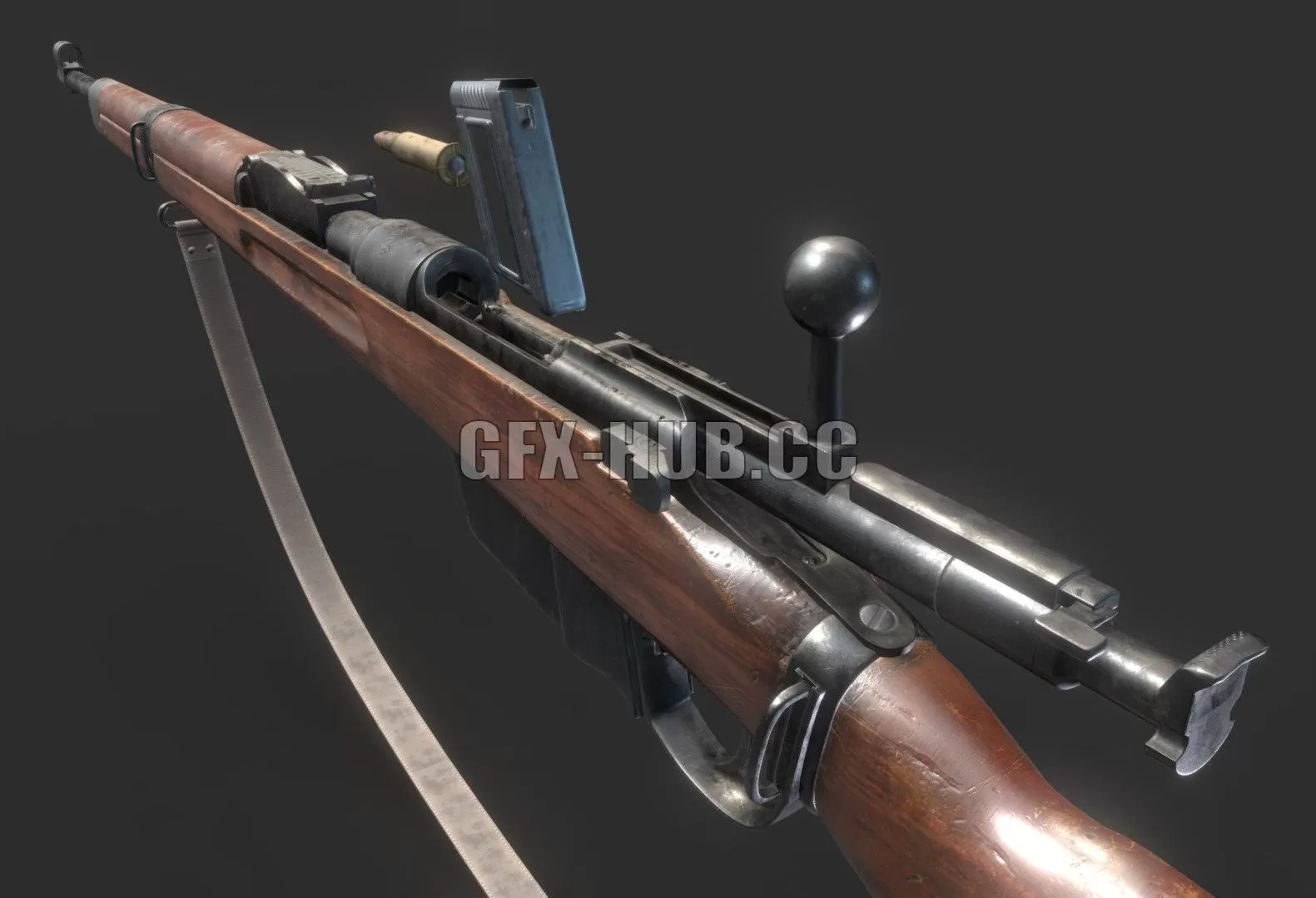 PBR Game 3D Model – 35M Manlicher