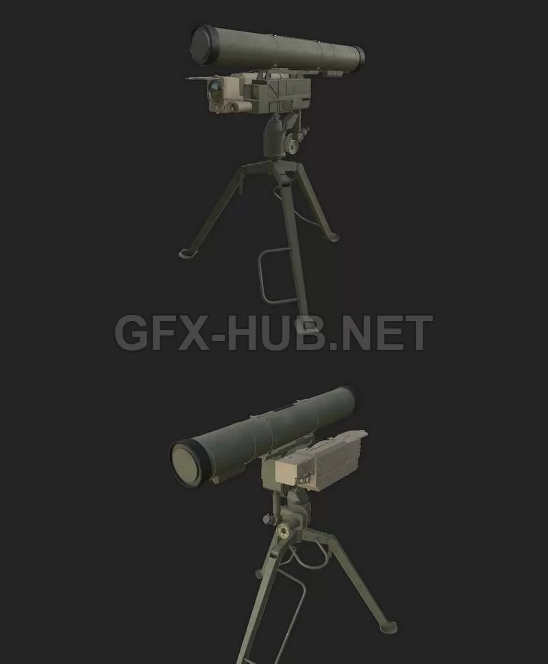 PBR Game 3D Model – 9M133 Kornet