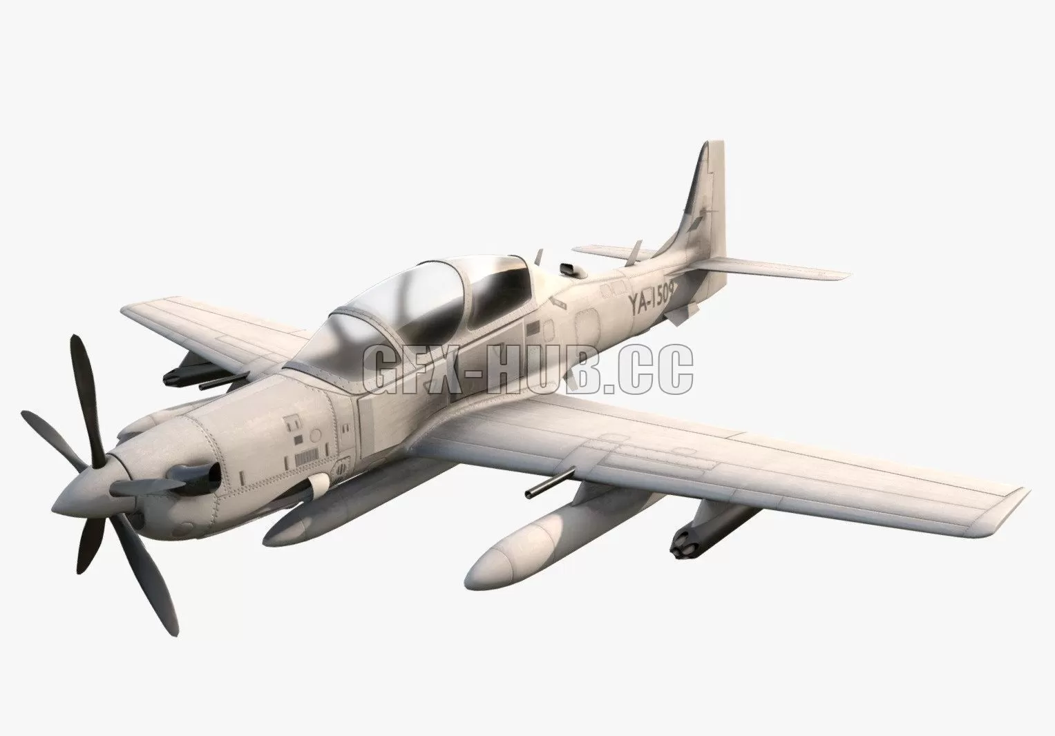 PBR Game 3D Model – A 29 Super Tucano