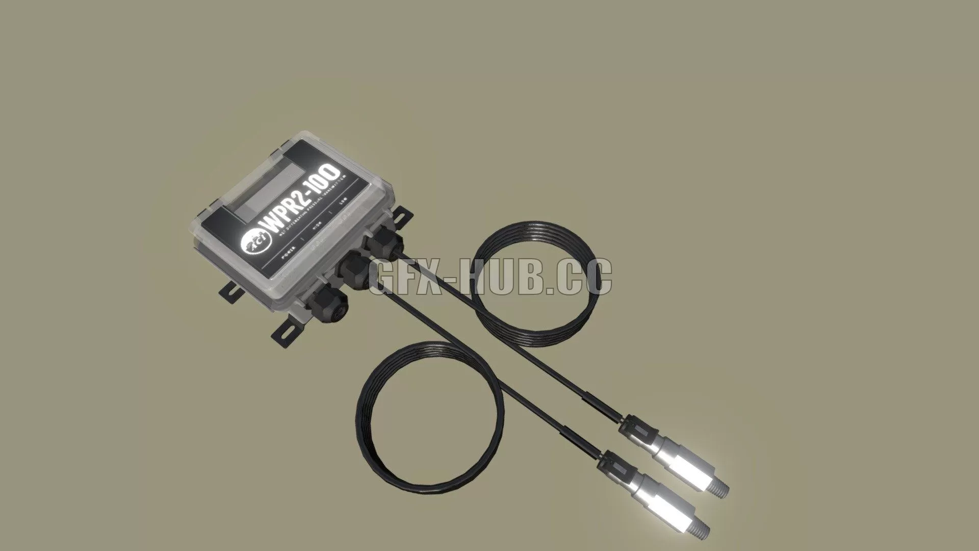 PBR Game 3D Model – ACI Pressure Sensor