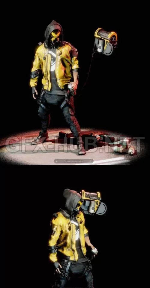 PBR Game 3D Model – Alec 56