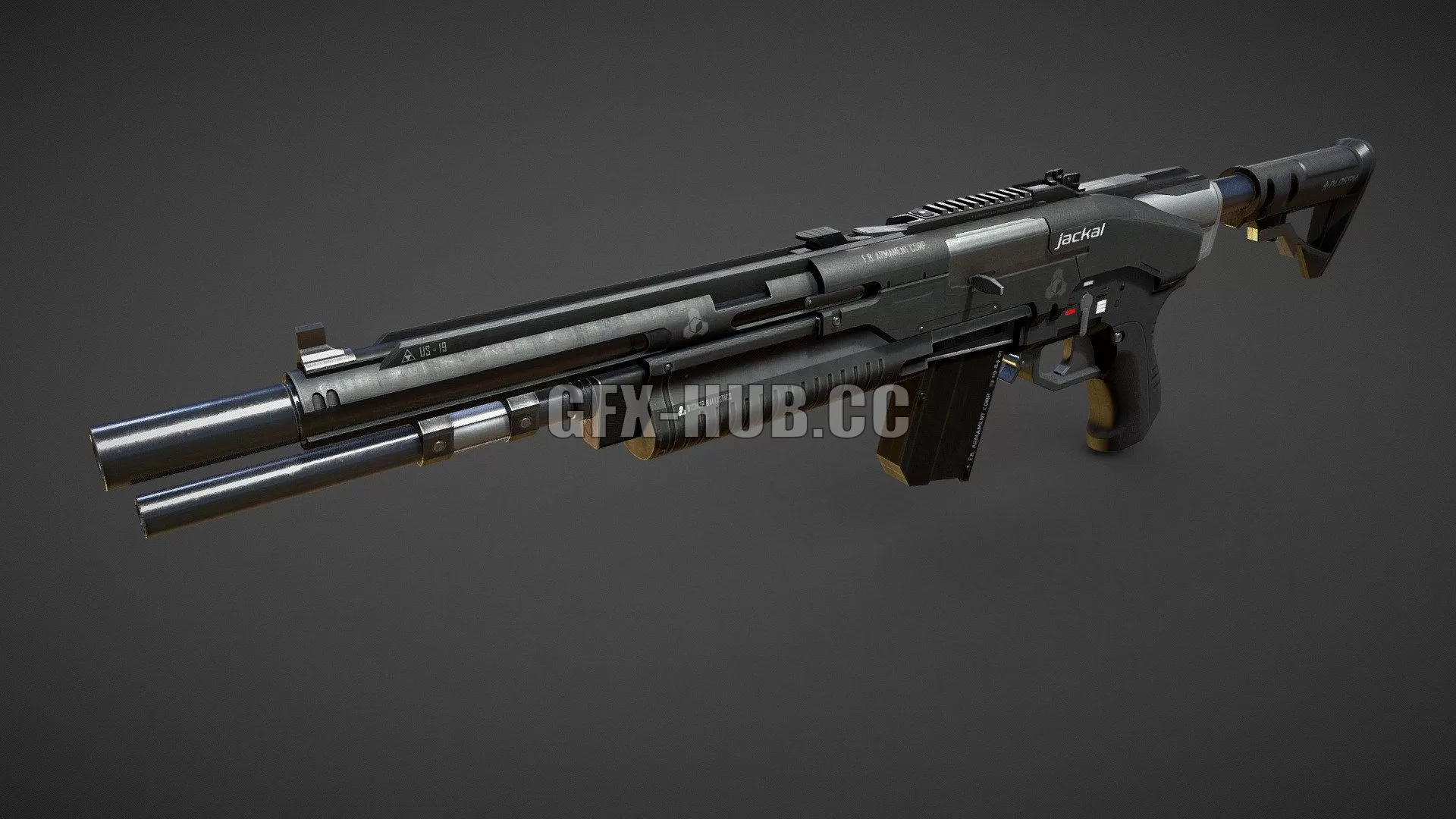 PBR Game 3D Model – Alpha Jackal