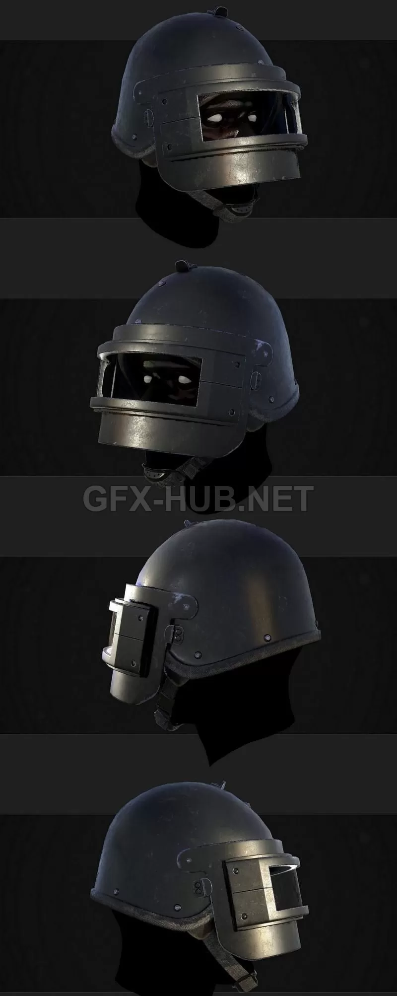 PBR Game 3D Model – Altyn helmet