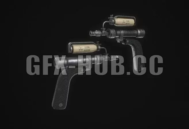 PBR Game 3D Model – Antirad stalker CLIZMA