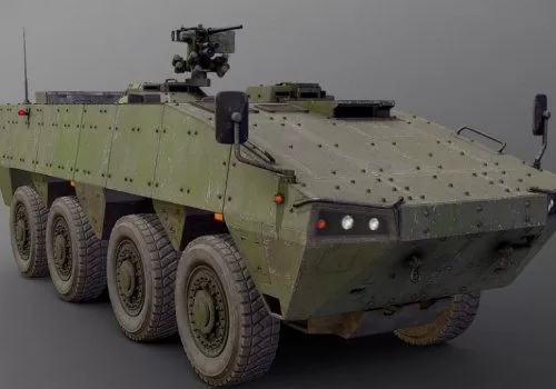 PBR Game 3D Model – APC Partia 8×8 AMV PBR