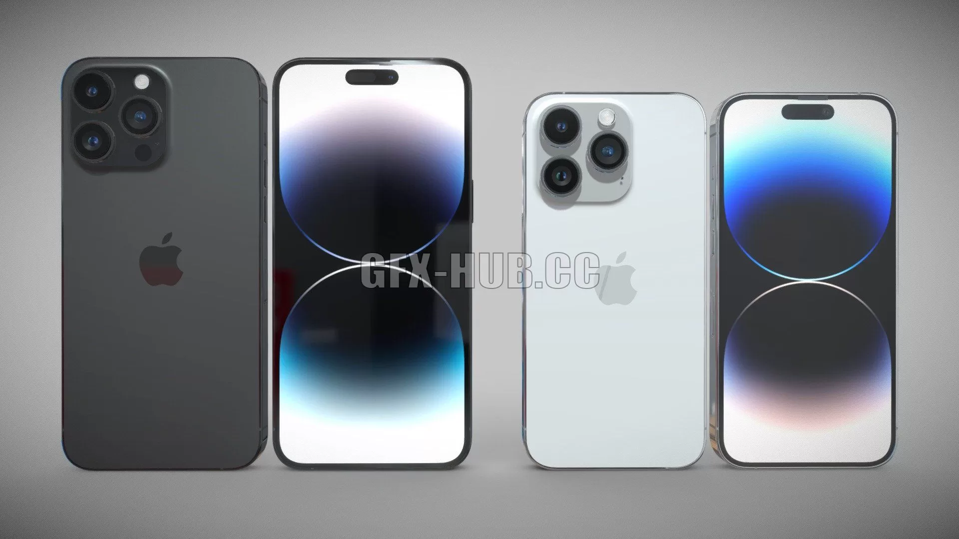 PBR Game 3D Model – Apple iPhone 14 Pro and 14 Pro MAX