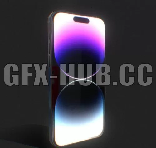 PBR Game 3D Model – Apple iPhone 14 Pro Max (16th Gen)