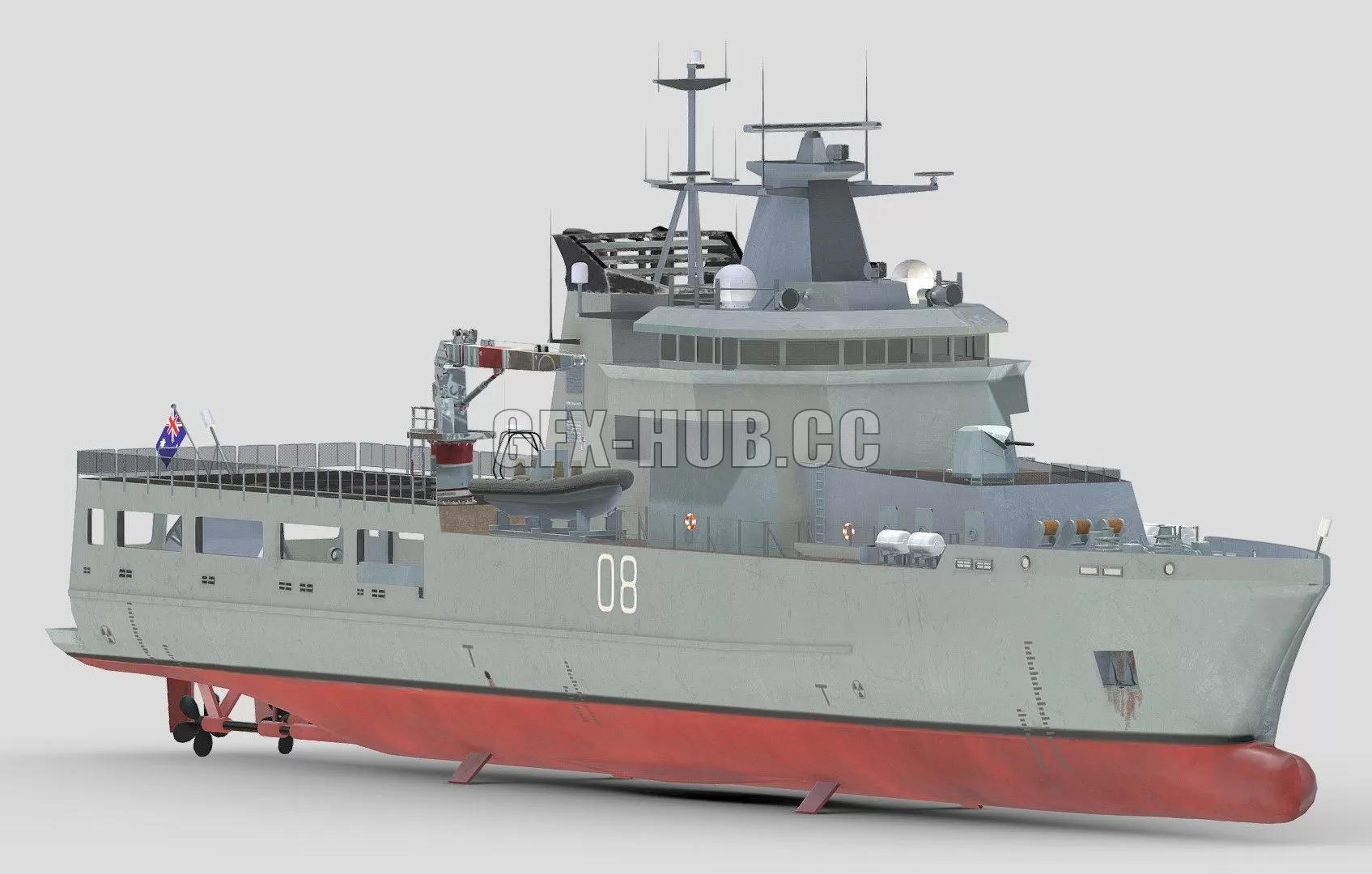 PBR Game 3D Model – Arafura Class OPV
