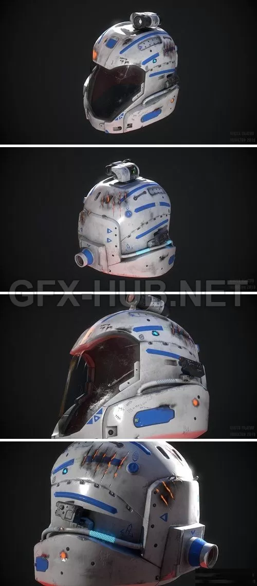 PBR Game 3D Model – ArtStation – Adventurers helmet