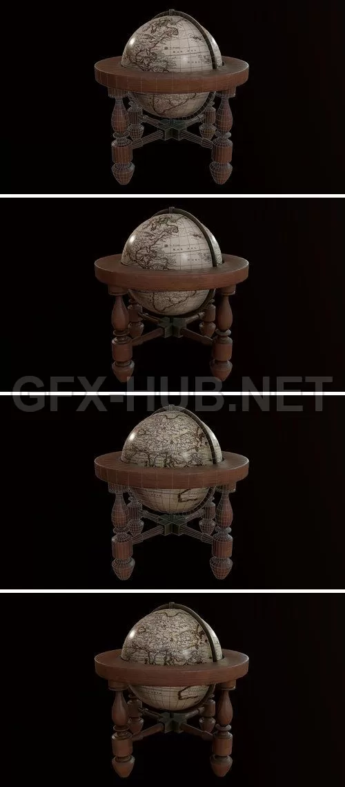 PBR Game 3D Model – ArtStation – Globe