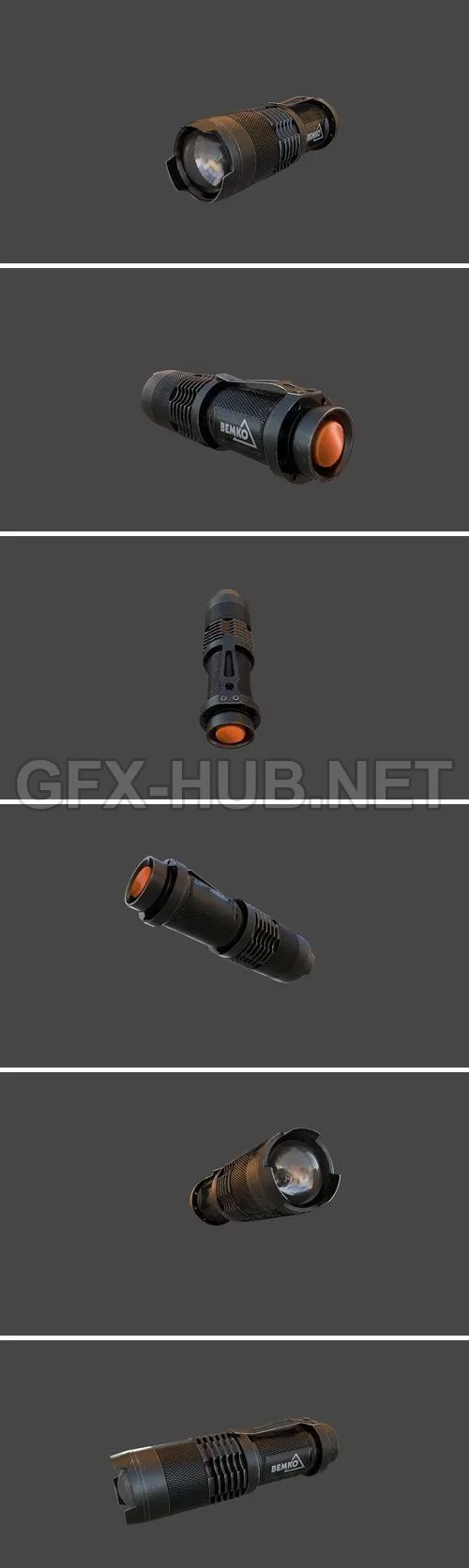 PBR Game 3D Model – ArtStation – Tiny flashlight