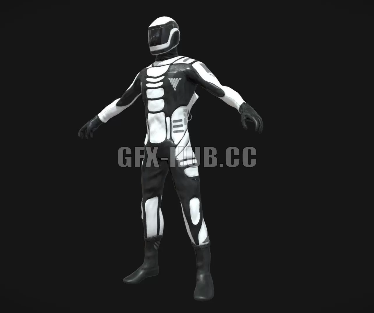 PBR Game 3D Model – Astronaut Rigged