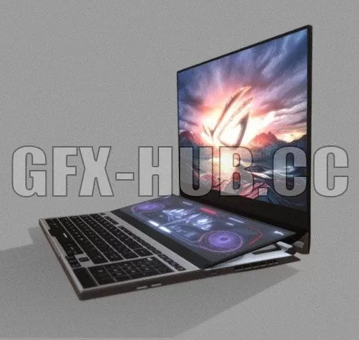 PBR Game 3D Model – ASUS ROG Zephyrus Duo 15