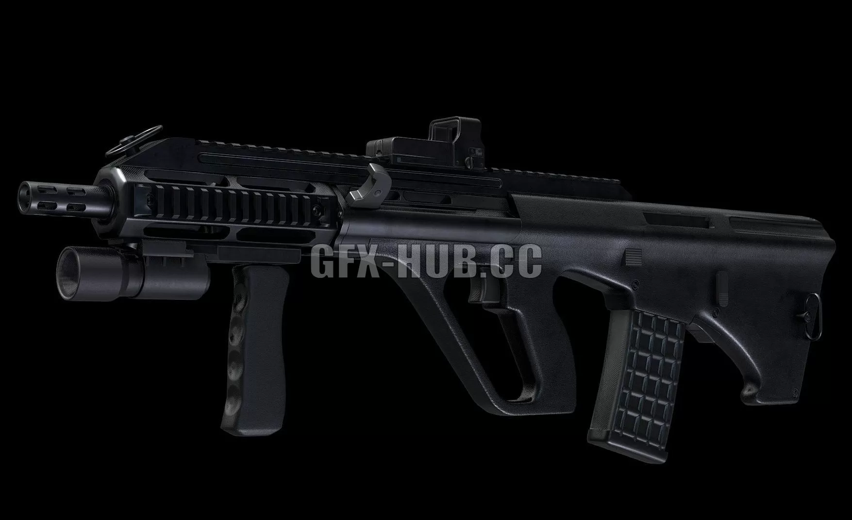 PBR Game 3D Model – AUG A3