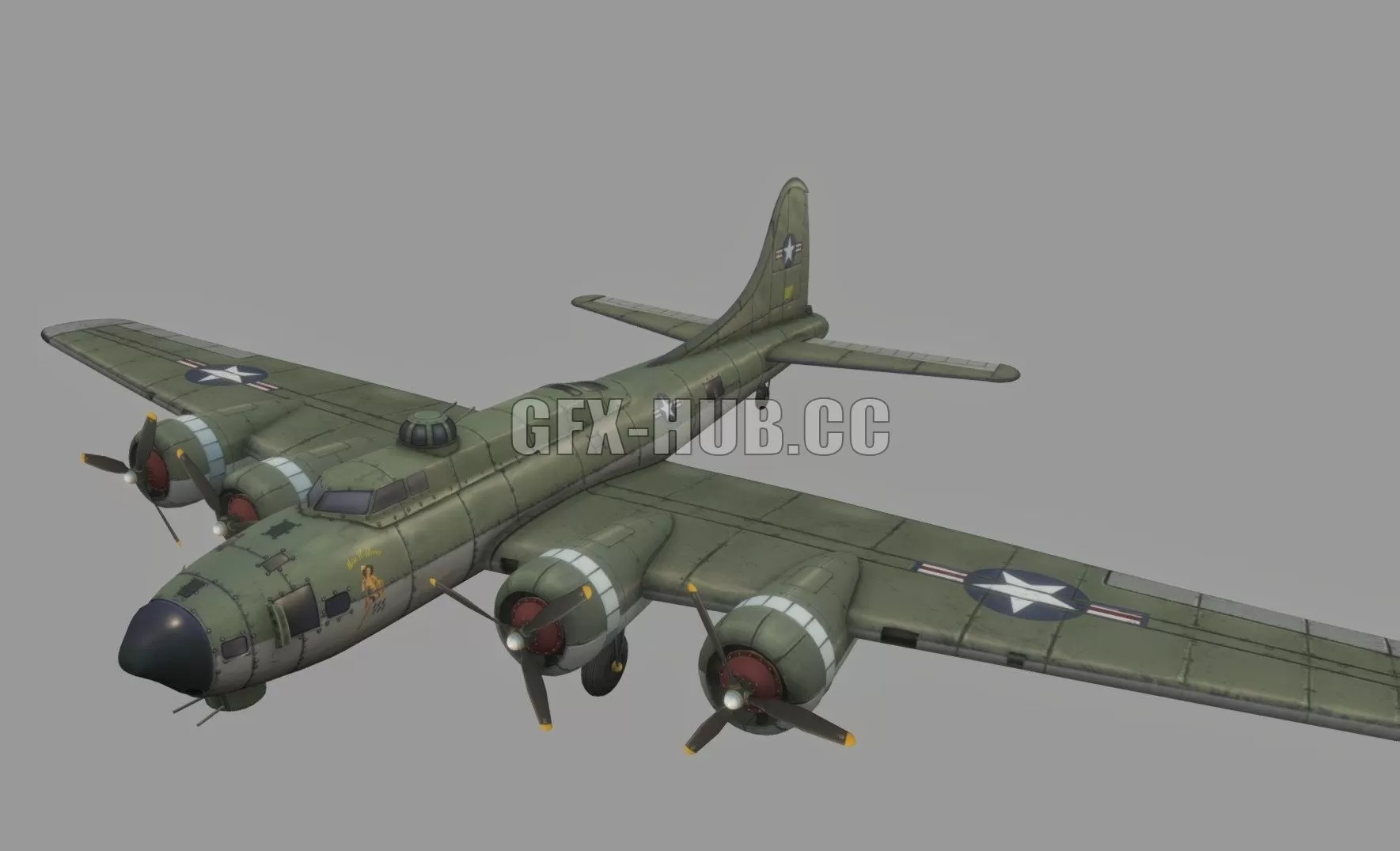 PBR Game 3D Model – B17