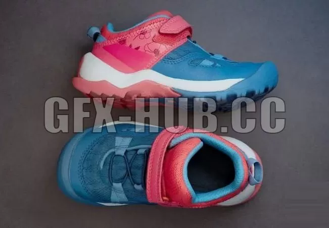 PBR Game 3D Model – Baby Shoe