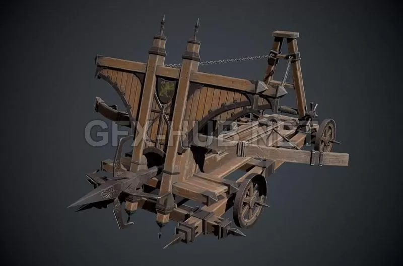 PBR Game 3D Model – Balista