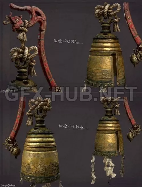 PBR Game 3D Model – Banishing Bell PBR