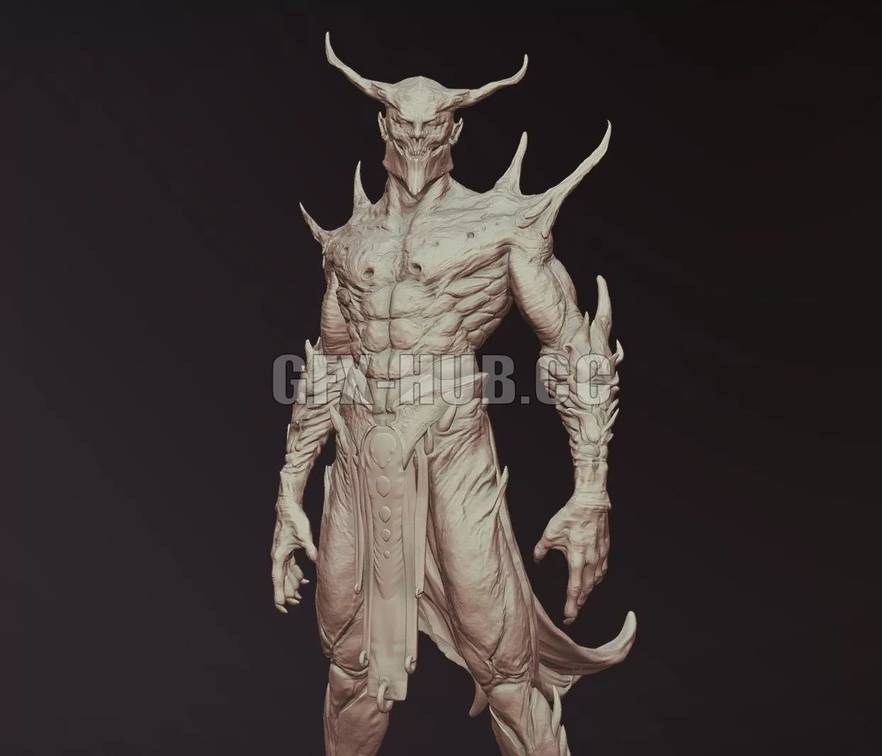 PBR Game 3D Model – Barbatos