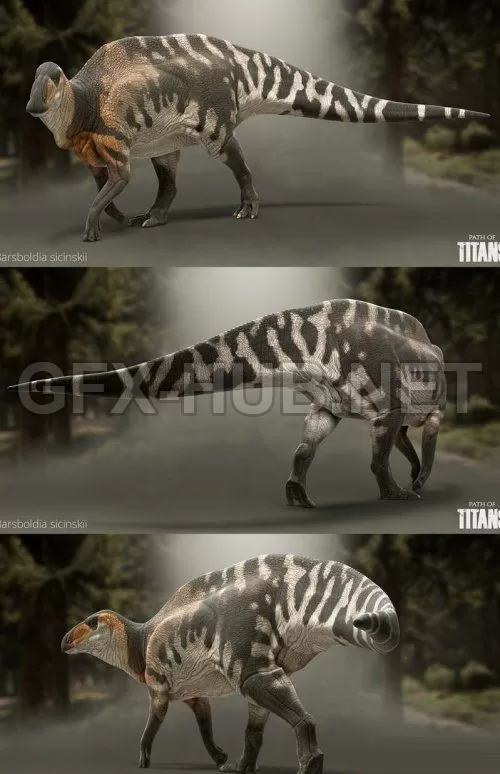 PBR Game 3D Model – Barsboldia sicinskii