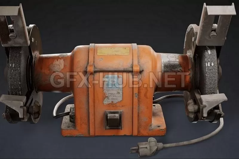 PBR Game 3D Model – Bench Grinder