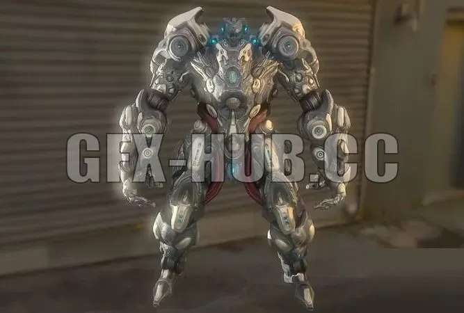 PBR Game 3D Model – Big Boi Bot