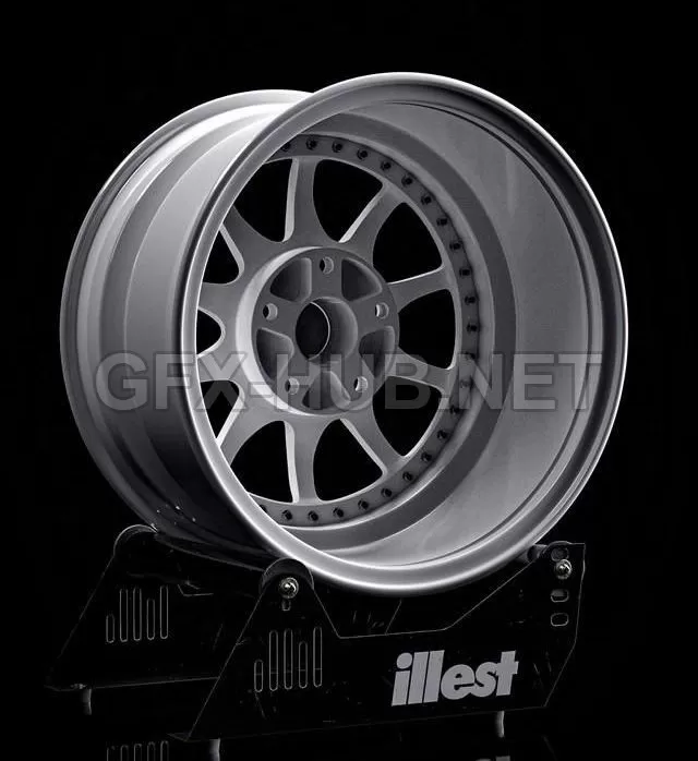 PBR Game 3D Model – Blitz Type 01 car rim