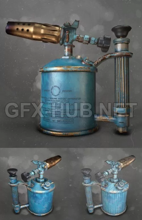 PBR Game 3D Model – Blow Torch