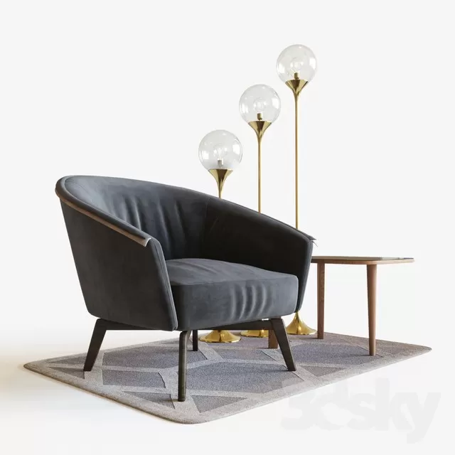 3DSKYMODEL – Armchair – 3146