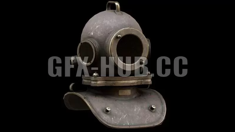 PBR Game 3D Model – Bolt Diving Helmet