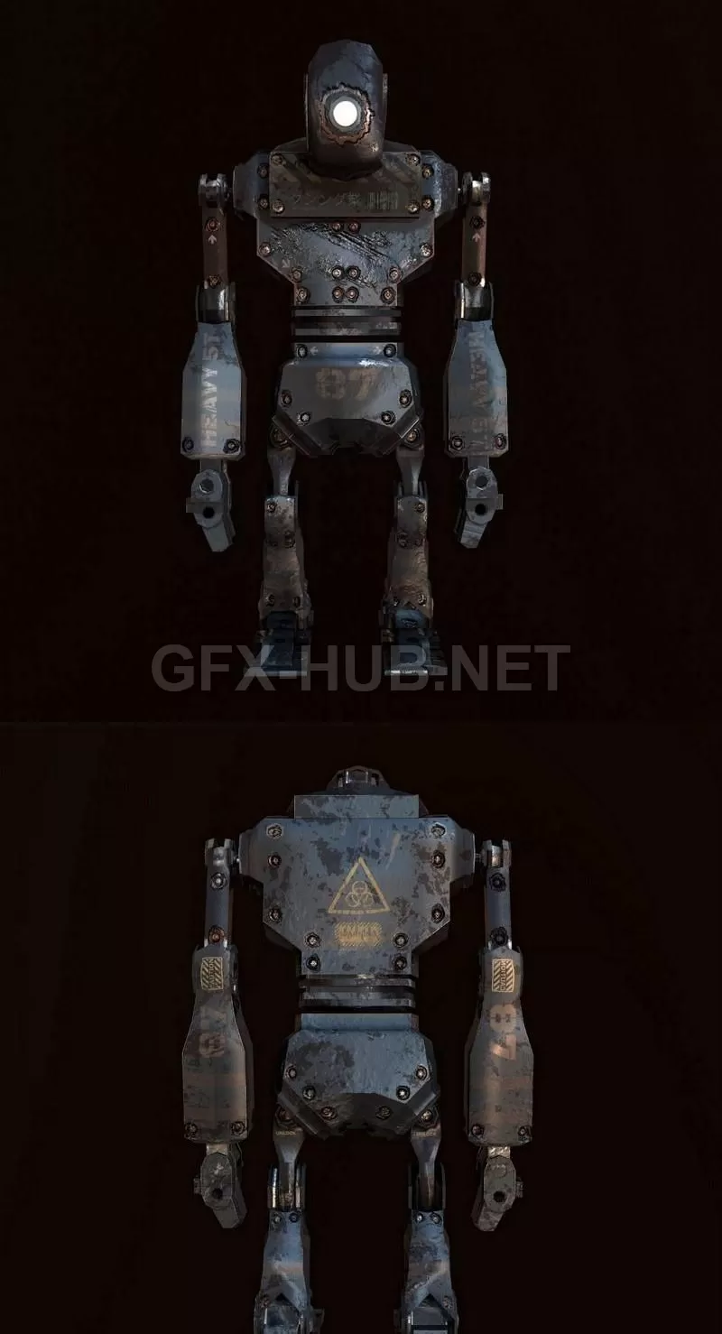 PBR Game 3D Model – Boxing Robot