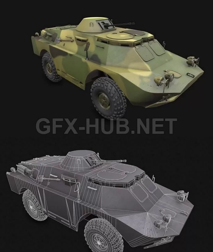 PBR Game 3D Model – BRDM-2