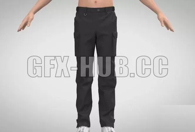 PBR Game 3D Model – Cargo Pants