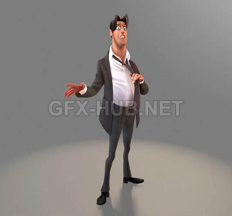 PBR Game 3D Model – Cartoon Stylised Character PBR