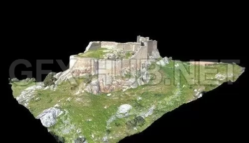 PBR Game 3D Model – Castle (obj, tex)