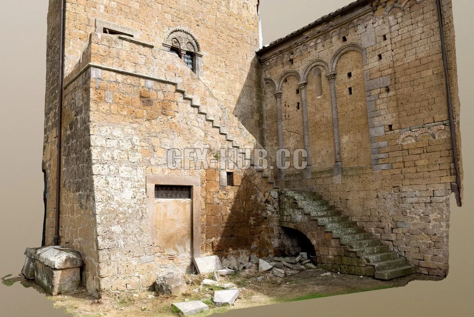 PBR Game 3D Model – Chiesa San Pietro