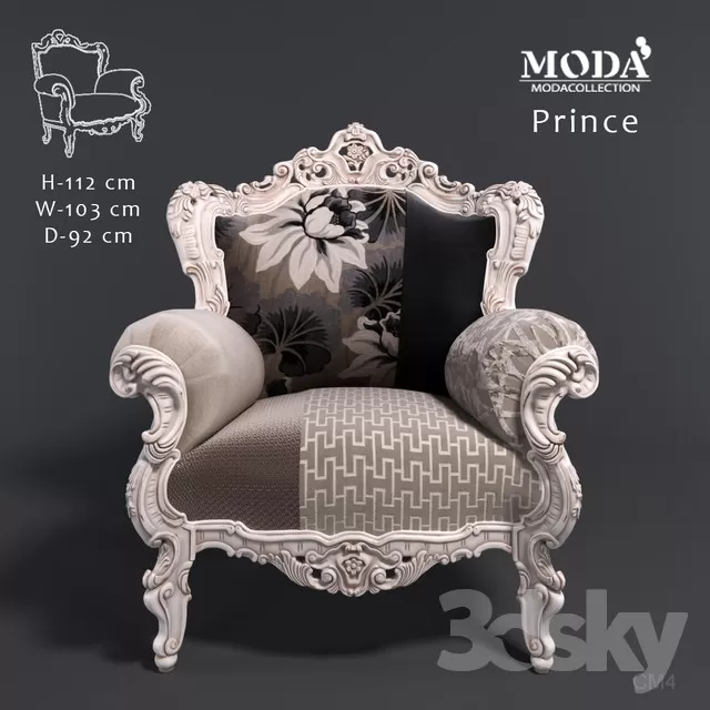 3DSKYMODEL – Armchair – 3173