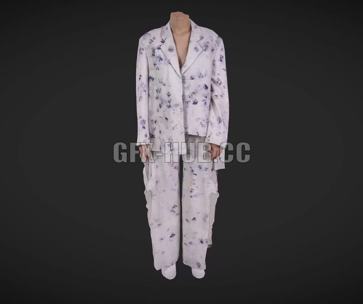 PBR Game 3D Model – Clothes Design by Clara Aranda