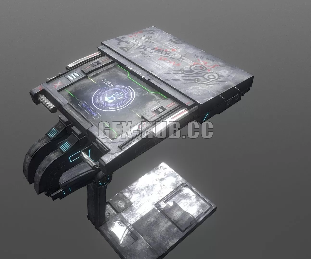 PBR Game 3D Model – Control panel 1