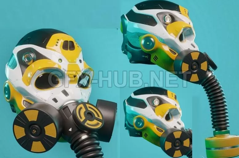 PBR Game 3D Model – COVID-19 Mask