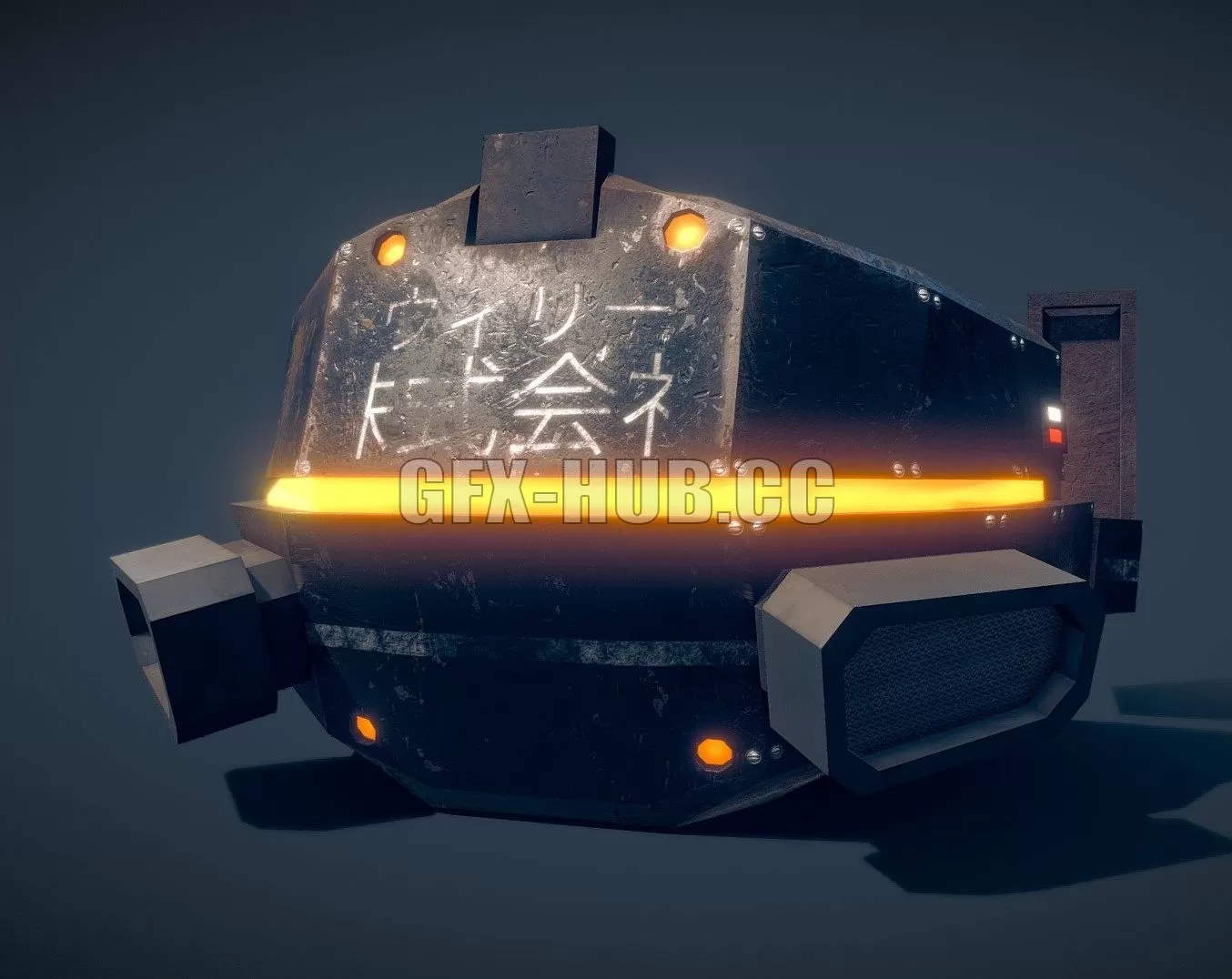PBR Game 3D Model – Cyberpunk headset