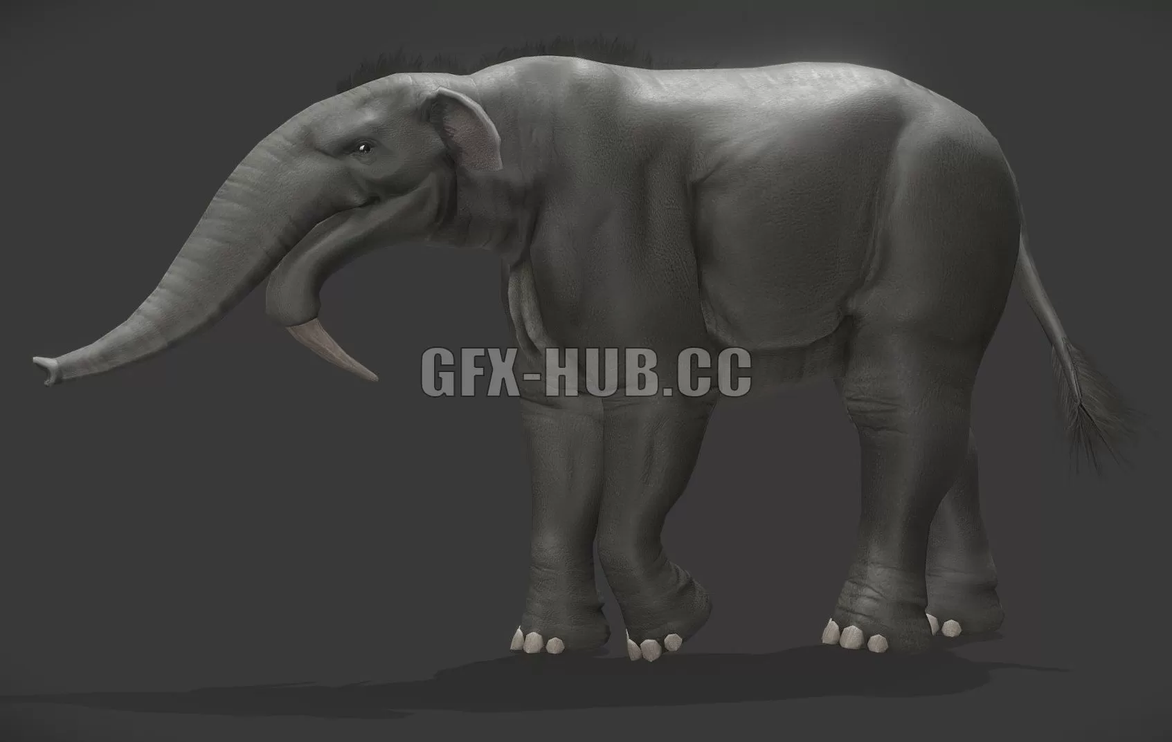 PBR Game 3D Model – Deinotherium Giganteum