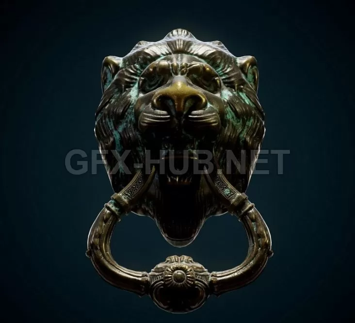 PBR Game 3D Model – Door knob PBR