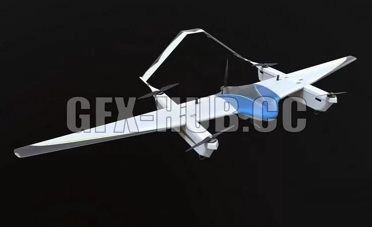 PBR Game 3D Model – Drone Seeker