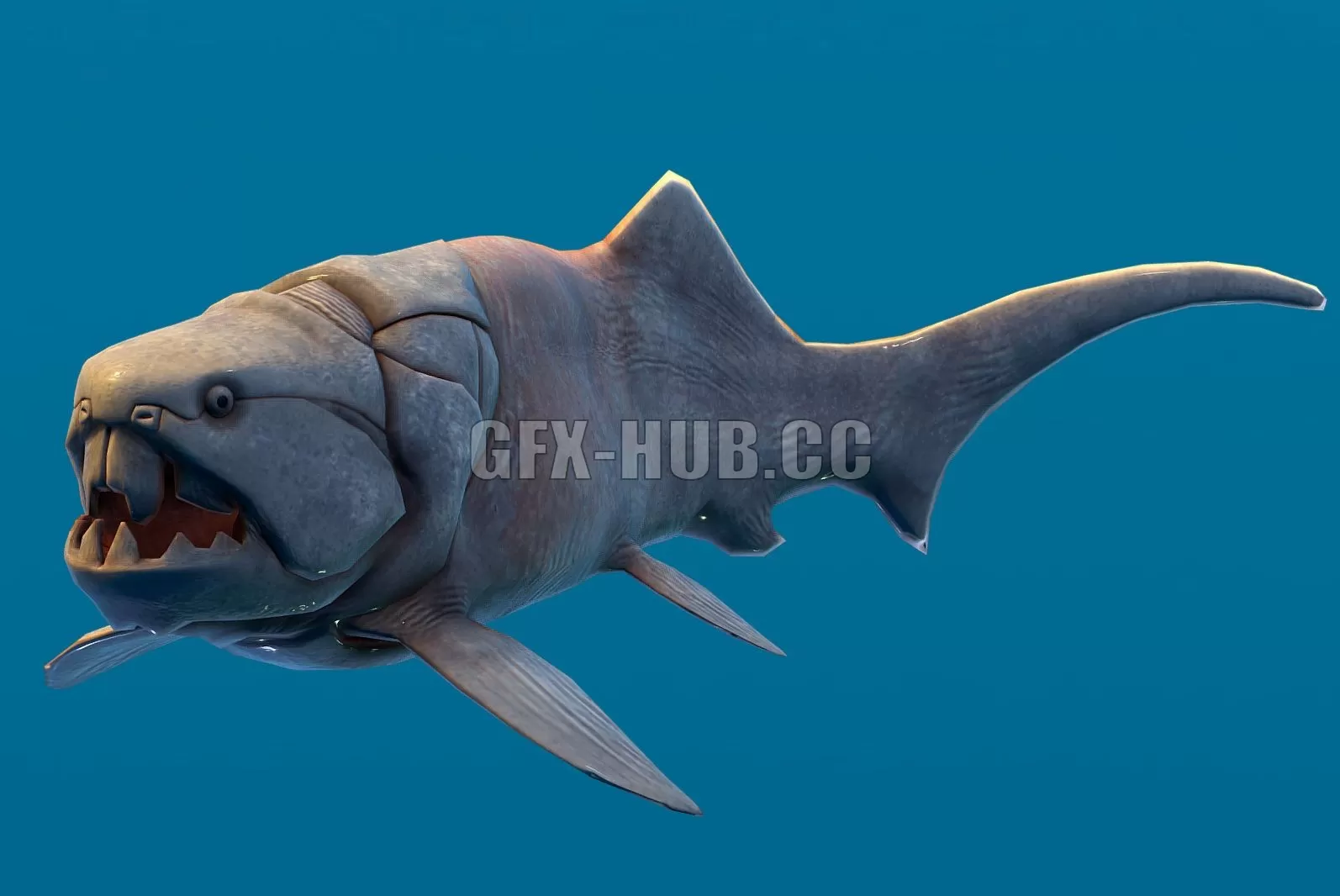 PBR Game 3D Model – Dunkleosteus Terrelli